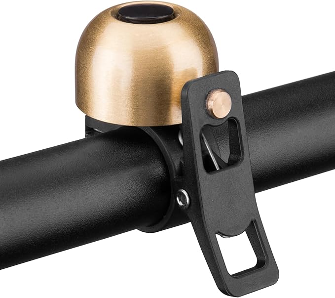 ROCKBROS Bike Bell, Copper Alloy Bike Bell, Loud Sound Classic Bike Ring Bell for Adults, for 0.82’’-0.9’’/21-23mm Handlebar Diameter