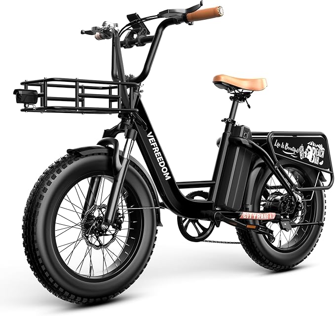 EUY 1500W Peak Electric Bike for Adults, 48V 20Ah Removable Battery Max Range 80Miles & 30MPH Electric Bicycle, 20''×4.0" Fat Tire Ebike,Fast Cargo Ebikes,Commute Mountain E-Bike UL Certified