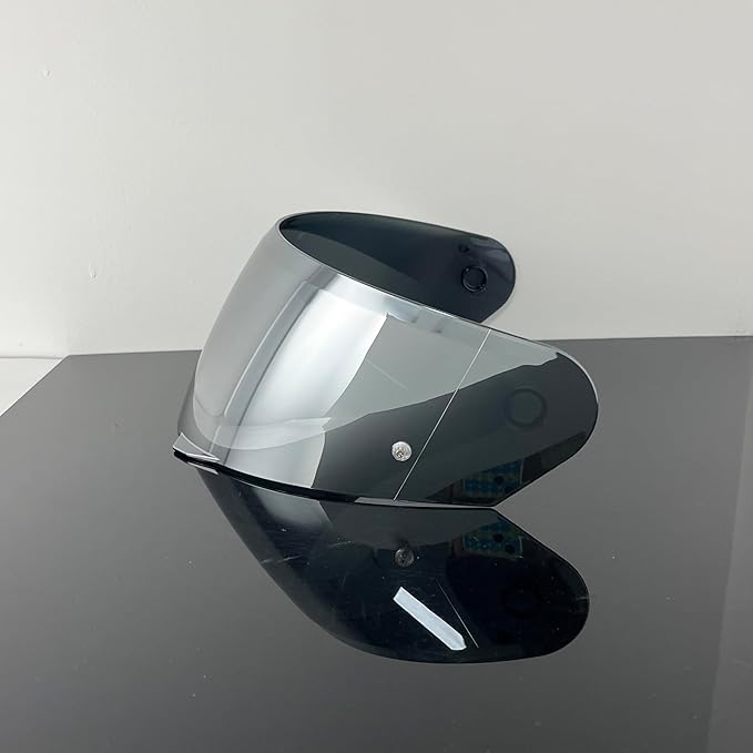 HJ-33 Face Shield Visor Sunscreen for HJC i90/i91,Helmet Visor Replacement Windshield Sunshield (Silver-Day use only)