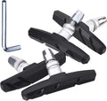 Hotop 2 Pairs V Bike Brake Pads with Hex Nuts and Spacers V Bicycle Brake Blocks Set 70 mm