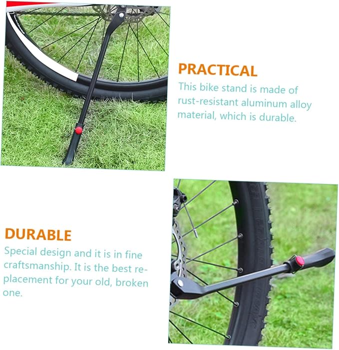 GALPADA Adjustable Bike Kickstand Aluminum Alloy Side Support for Mountain and Road Bikes Quick Release Bicycle Stand for Easy Parking for Cyclists