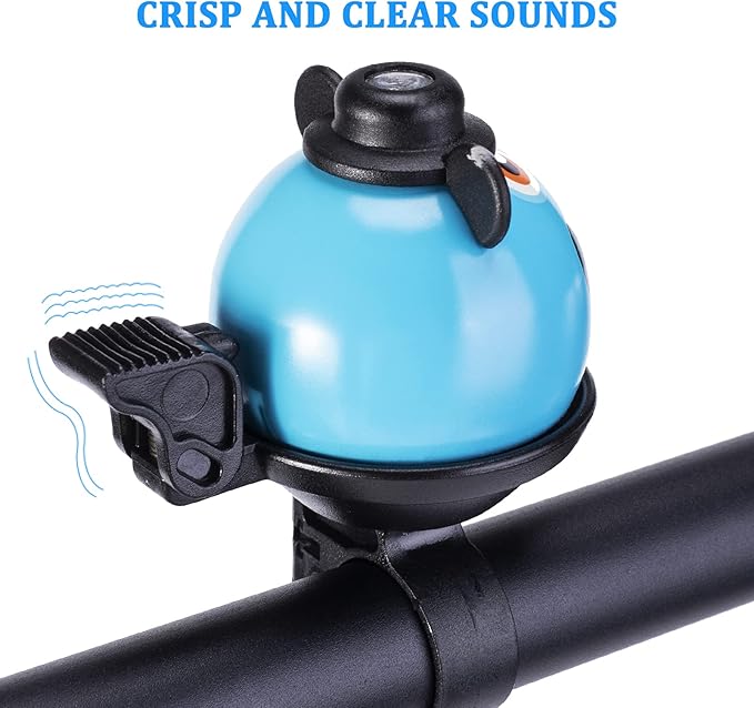 ROCKBROS Bike Bell for Kids Bicycle Bells Cycling Bells Cute Ring Ball Bike Accessories for Girls Boys Scooter Bike