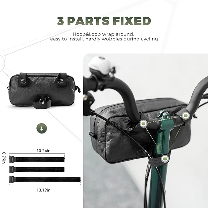 ROCKBROS Bike Handlebar Bag,Bicycle Front Bag of Mountain Road Bikes Commuter Shoulder Bag Cycling Storage Bag Professional Cycling Accessories