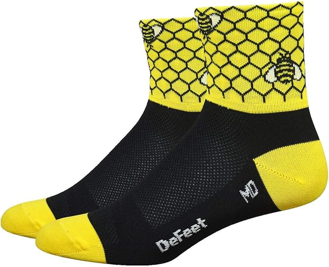 DEFEET | Aireator 3" Patterned Cycling Socks | For Biking, Running, & Everyday Adventures