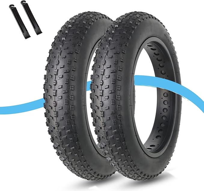 MOHEGIA Fat Bike Tire: 20x4.0/26x4.0 Inch Fat Tire,High-Performance and All-Terrain Folding Replacement MTB Bicycle Tire with Street or Trail Riding