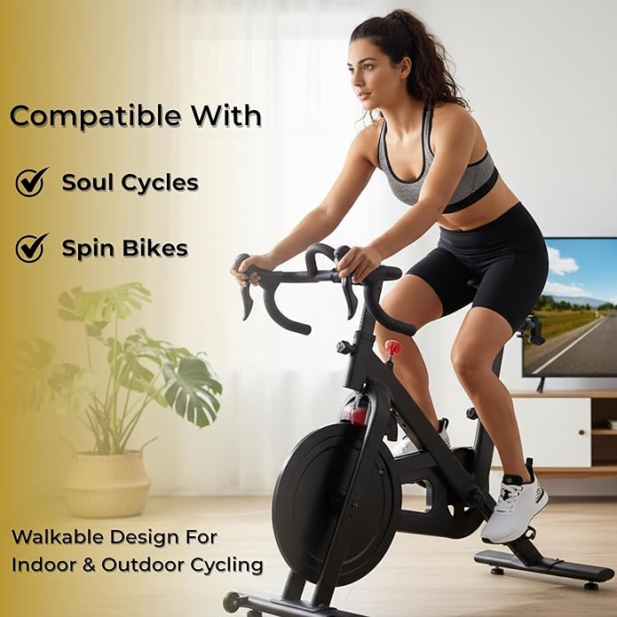 Tommaso Women's Cycling Shoes with Pre-Installed SPD Cleats — Easy to Walk-in Ventilated SPD Cycling Shoes for Women's Spin Classes and Indoor Bikes — Comfortable on Foot and Toebox.