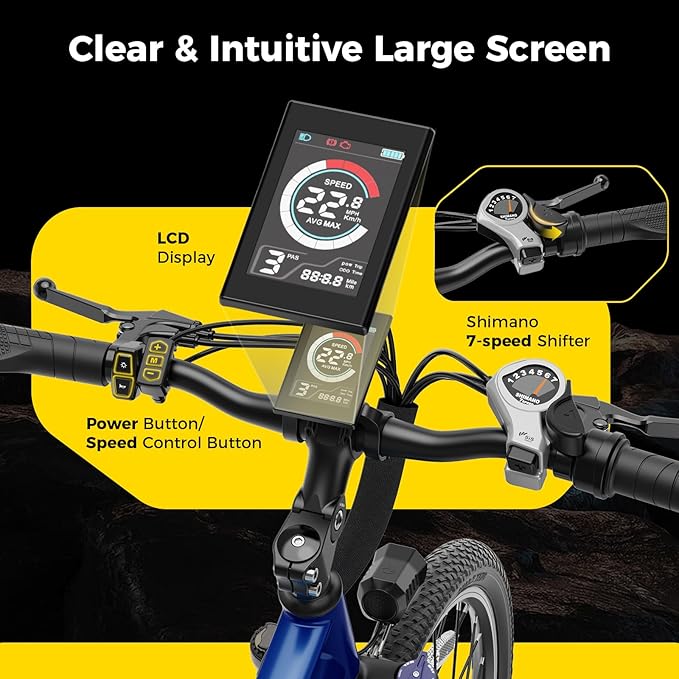 Electric Bikes for Adults, 26"/27.5" E Bikes for Adults with 1200W Peak Motor, 28 MPH, 50+ Miles Range Electric Bicycle, E Mountain Bike with 480WH Removable Battery, UL Certified