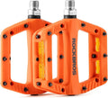 ROCKBROS Mountain Bike Pedals Bicycle Nylon Pedals 9/16 Inch Sealed Bearing Lightweight Platform for Road Mountain BMX MTB Bike