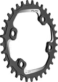 Funn Solo Narrow Wide Chainring for 9 10 11 12 Speed Chain, Fits Asymmetric 96mm BCD Interface Crankset, Single Speed Bike Chain Ring for MTB, BMX Bike, Gravel Bike and Road Bike