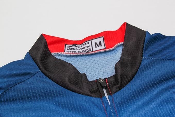 Weimostar Men's Cycling Jersey Men Mountain Bike Jerseys Short Sleeve Tops S-5XL