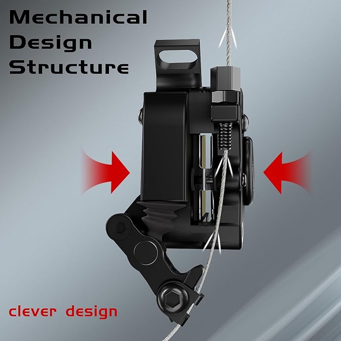 XT-7 Hydraulic Disc Brakes Calipers,Line Pulling/Cable Actuated Front & Rear Brake Calipers for MTB/Mountain Bike/E-Bike.
