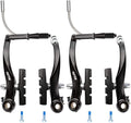 RUJOI Bike Brakes Set,Mountain Bike V Brakes Type,V-Brake Replacement Set for MTB, Road Bike,BMX,E Bike Black (2 Pack)…