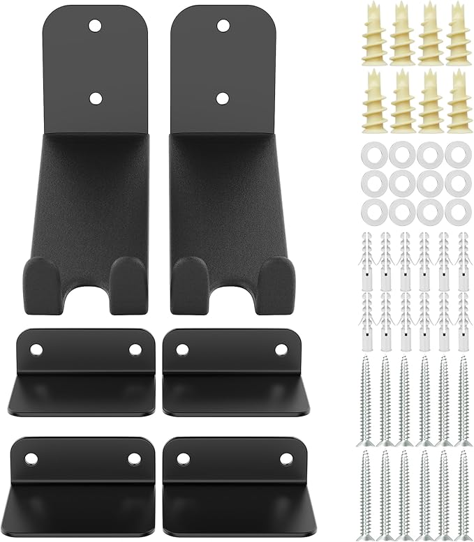 TORACK Wall-mounted Bike Pedal Hanger, Heavy Duty Garage Wall Horizontal Bike Rack, Bike Display Stand for Wall, Holds Up to 70 lbs(Pack of 2)