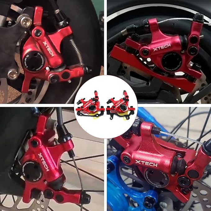 Z00M HB-100 Hydraulic Disc Brake Calipers Set MTB Bike Disc Brakes Front & Rear Caliper Set, Aluminum Alloy Bicycle Disc Brake Kit for eBike, Mountain Bike, Road Bike, Fat Bike