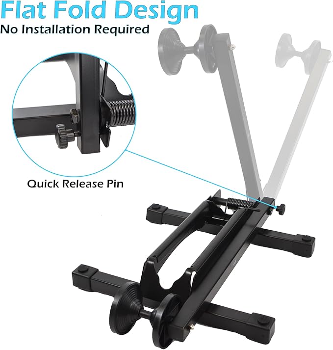 Lumintrail Indoor Compact Bike Stand for Garage on Floor - Bike Rack Perfect for Cruiser, Road and Kids Bike - Bicycle Stand Fits Front or Rear Wheels