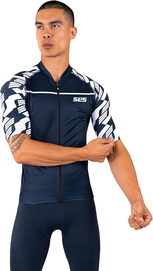 SLS3 Bike Jersey for Men Cycling – Men's Cycling Jersey Short Sleeve – Lightweight Road Bike Shirts
