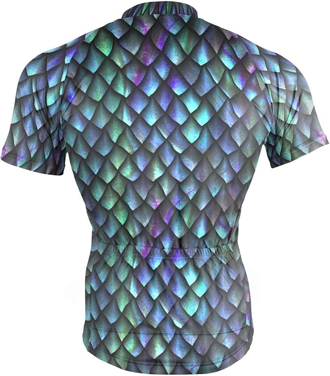 Men's Cycling Bike Jersey Short Sleeve Moisture Wicking, Breathable, Quick Dry Biking Shirt with 3 Rear Pockets