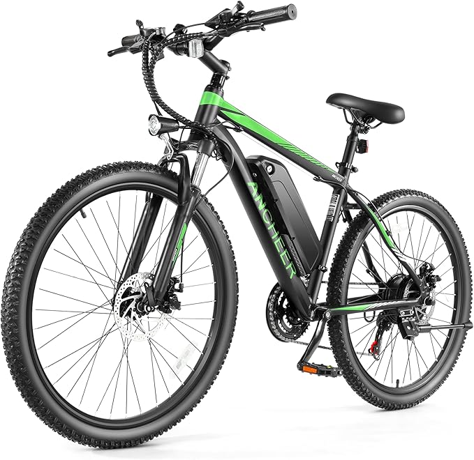 ANCHEER Electric Bike for Adults, [Peak 750W Motor] Electric Mountain Bike, 26" Sunshine Ebike, 55 Miles 20-22MPH Electric Bicycle with 48V/374Wh Battery, 7/21Speed, UL2849 Compliant