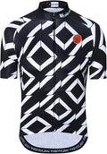 Cycling Jersey Men USA Summer Bike Short Sleeve 3-Pockets Breathable Quick-Dry Shirt S-3XL