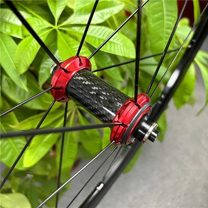 Road Bike Carbon Wheels 700C 30/40/50mm Double Layer Bike Rim Aluminum Alloy Quick Release C/V/Rim-Brake Bike Wheels 7-12 Speed Wheelsets