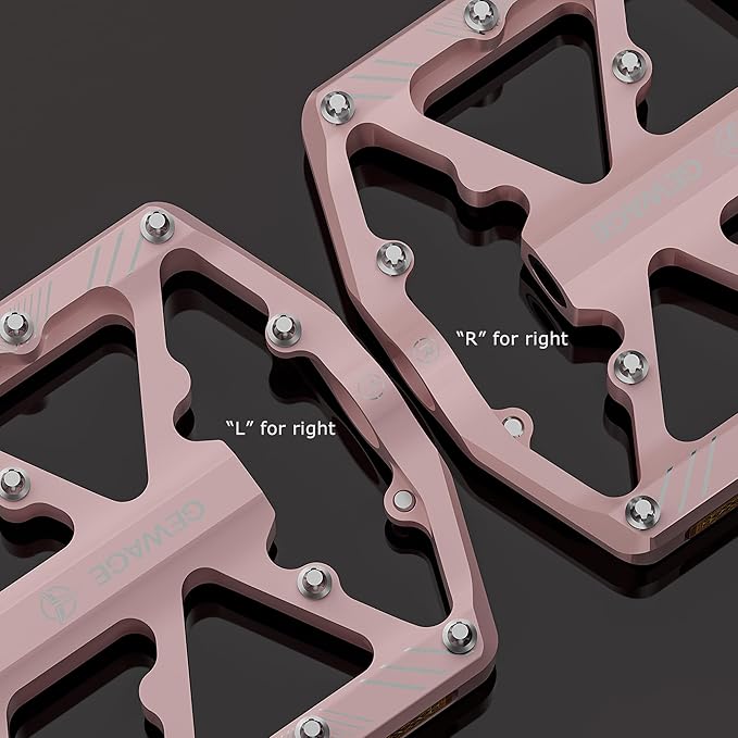 Bike Pedals 9/16 Inch - Bicycle Pedals with Reflectors - 3 Sealed Bearings MTB Pedals Wide Platform Pedals for Mountain Bike, BMX, Road Bike Pedals