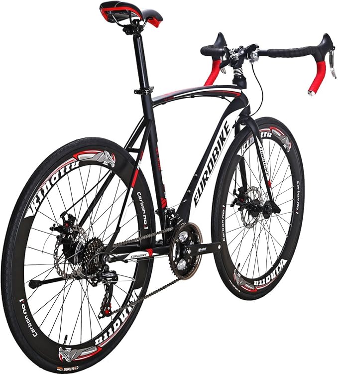 EUROBIKE Bikes EURXC550 21 Speed Road Bike 700C Wheels Road Bicycle Dual Disc Brake Bicycles ……