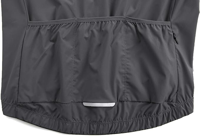 Men's Cycling Jacket Ultra-light Cycling Tops 4 Pockets Windproof Waterproof Bike Windbreaker Double Open Zipper