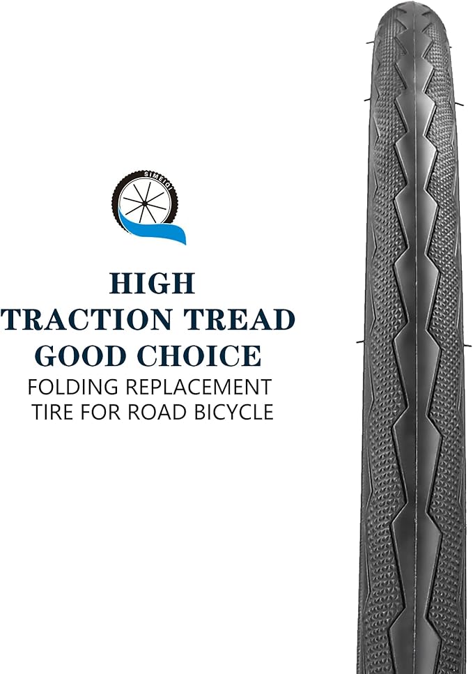 1 or 2 Pack 700X23C/25C/28C/35C Road Bike Tires with or Without 2 Inner Tubes Presta Valve and 2 levers for City Commuter Road Pavement Garden Trail Bike Tires