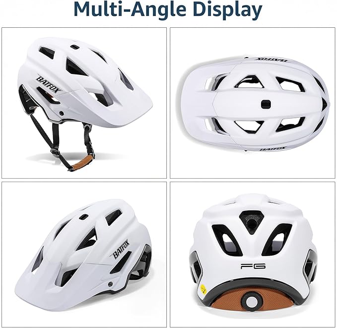 KINGBIKE NTA-8776 Mountain Bike Helmet Professional Ebike Helmets with 3-Level Adjustable Visor & Camera Mount E-MTB Helmet for Adults Men Women Youth E-Bike Safety Certified