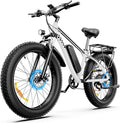Electric Bike for Adults and Teens, Ebike, Electric Bicycle Mountain Dirt Bike Fat Tire Electric Bike, Multi-Funtional Bike for Work, School, Commute, Off-Road