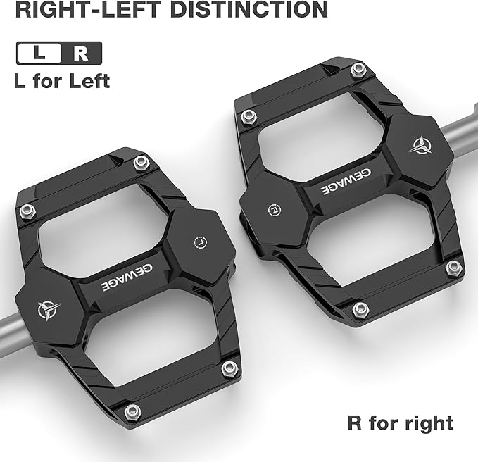 Mountain Road Bike Pedals -Bicycle Flat Pedals Aluminum 9/16" Sealed Bearing- Lightweight Platform for Road Mountain BMX MTB Bike Children's Bicycle