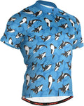 Men's Cycling Bike Jersey Short Sleeve Moisture Wicking, Breathable, Quick Dry Biking Shirt with 3 Rear Pockets