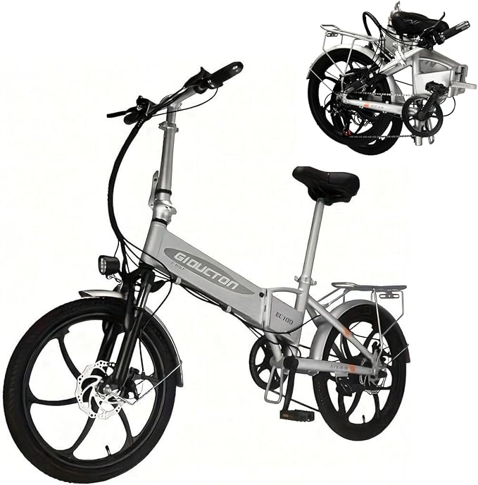 Folding Electric Bike for Adults, Electric Bicycle with Removable Battery,50 Mile Range,1000W Peak Motor, Shock Absorber, Disc Brake, 20" Tires