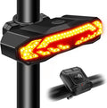 NineLeaf Bike Turn Signals, Turn Signal Kit for Ebike, Bike Turn Signals Front and Rear Auto On/Off Electric Bell Automatic Brake Light Remote Control Rear Light USB Rechargeable IP65 Waterproof