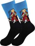 Real Sic Fun Socks for Men and Women - Cozy Cotton Dress Socks with Colorful Designs - Cool, Casual, Wacky Patterned