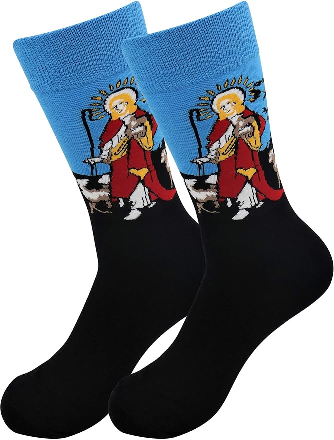 Real Sic Fun Socks for Men and Women - Cozy Cotton Dress Socks with Colorful Designs - Cool, Casual, Wacky Patterned
