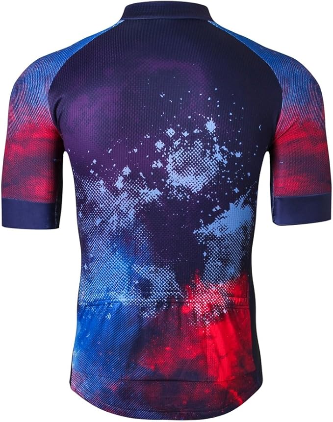 Weimostar Men's Cycling Jersey Men Mountain Bike Jerseys Short Sleeve Tops S-5XL