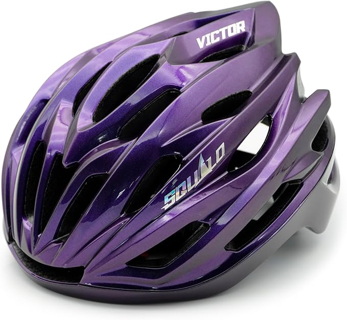 SQUALO Victor Bike Helmet for Men Women, Bicycle Helmet with Adjustment Dial Unisex Adults Cycling Helmet for Mountain Road Biker Lightweight Ventilated