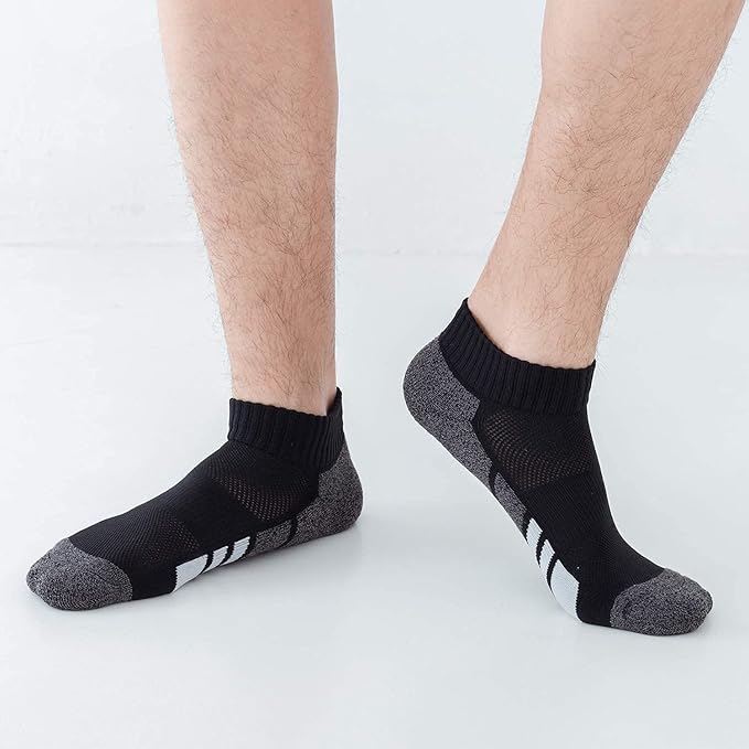 Sock Amazing 6 Pairs Men's Socks Low Cut Ankle Sock Cushion Non Slip No Show Breathable Running Socks for Cycling Fitness