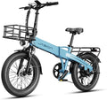 Jasion Electric Bike for Adults, 1000W Peak Motor Foldable Ebike, Aluminum 20'' Fat Tire Electric Bicycle Built-in 48V Removable Battery, EBS Commuter E Bikes up to 23 MPH & 45 Miles Max Range