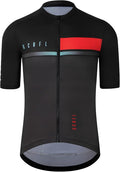 GCRFL Cycling Jersey Men Shorts Sleeves Road Bike Jersey Bicycle Tops Shirt, Zipper Pocket UPF 50+ Lightweight PRO Race Fit