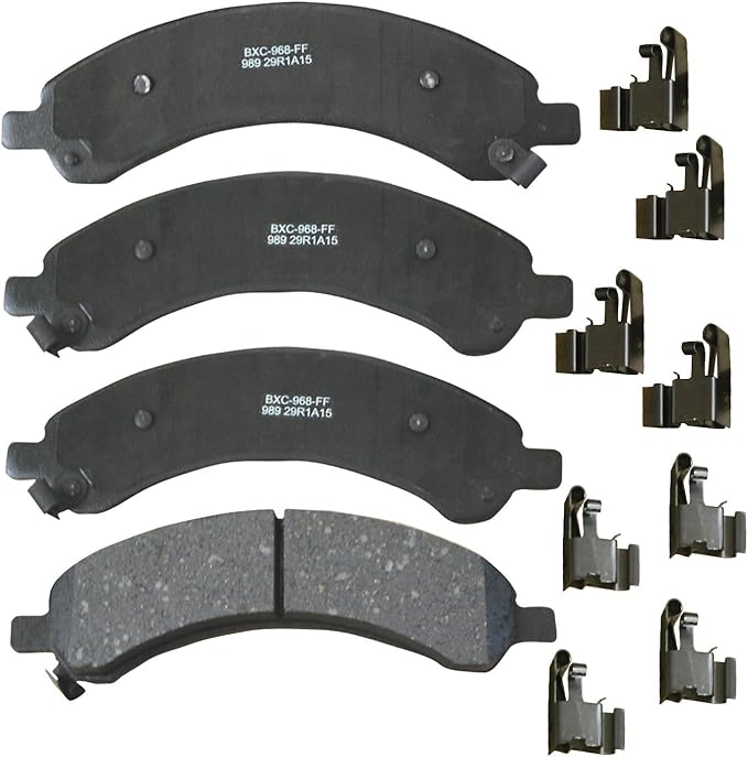 Bendix Premium SBC989 Ceramic Rear Brake Pads for Chevrolet Express 3500 2008-2003, GMC Savana 3500 2008-2003