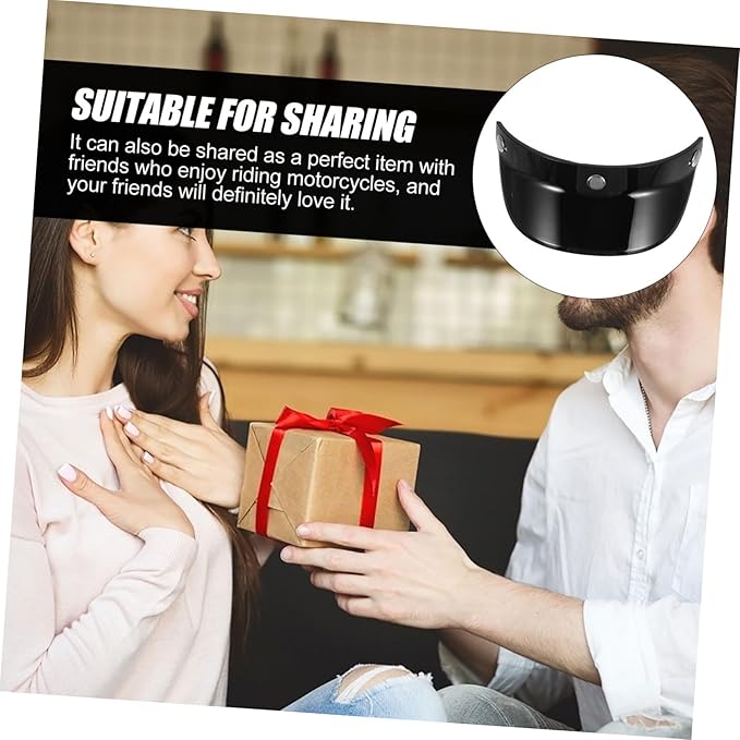 Gatuida 4pcs Visor Insert Shield for Outdoor Riding Material Uv Fits Various Half Helmets for and Comfort
