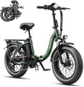 Heybike Ranger 2.0 Foldable Electric Bike for Adults, 20"×4 Fat Tire Ebike with 1400W Peak Motor, 28 MPH Max Speed, 600Wh Removable Battery, Up to 65 Miles Range, Front Suspension Step-Thru E Bike