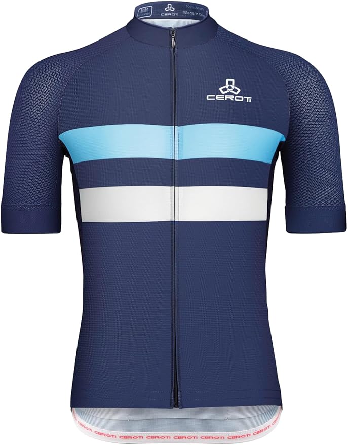 CEROTIPOLAR Snug Fit Men AirCool Cycling Jersey Bike Shirts UPF50+,PRO Dry Fit Light Weight Fabric