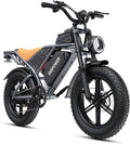 DEEPOWER Electric Bike for Adults,2000W Peak Motor&32MPH Electric Dirt Bike，48V 20AH/35AH/60AH Battery, 70-160 Max Miles,Dual Suspension Ebikes for Adults, 20" Fat Tire E Bike