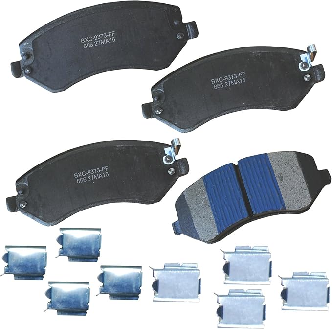 Bendix Premium SBC856 Ceramic Front Brake Pads for Chrysler Town & Country 2007-2003, Voyager 2008-2001, Dodge Caravan 2007-2001, Grand Caravan 2005-2001, Jeep Liberty 2007-2002