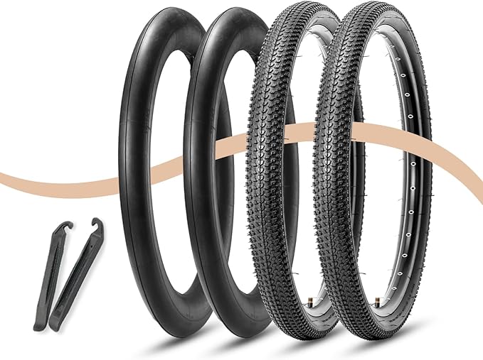 MOHEGIA Mountain Bike Tires - 20/24/26/27.5 Inch Folding MTB Bicycle Tires Replacement,Steel Bead All-Terrain and High-Performance Durable for Off-Road,Street & Trail Adventures