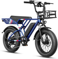 Jasion RetroVolt Electric Bike for Adults, 2000W/3000W Peak - 30/38MPH Electric Dirt Bike, 48V-52V, 13AH/20AH Battery, 70/90Miles Max Range Electric Motorcycle, 20'' X 4'' Fat Tire All-Terrain E-Bike