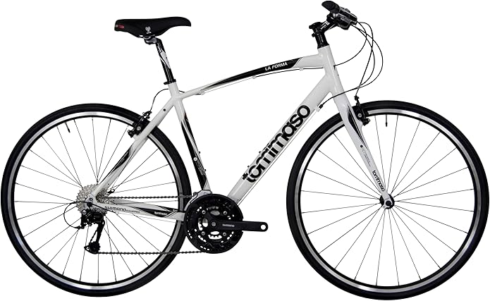 Tommaso La Forma Aluminum & Carbon Mens Hybrid Bike Women Road Bicycle Adult Bikes Womens